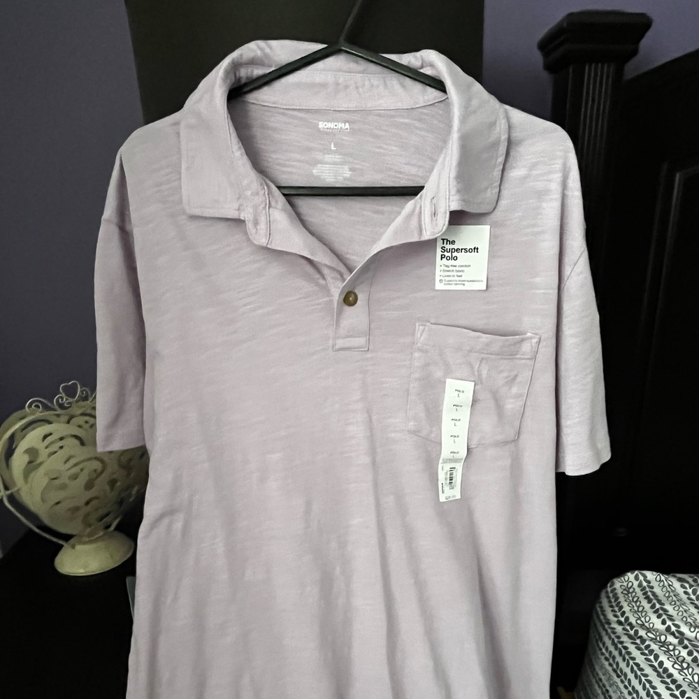 Pink polo shirt